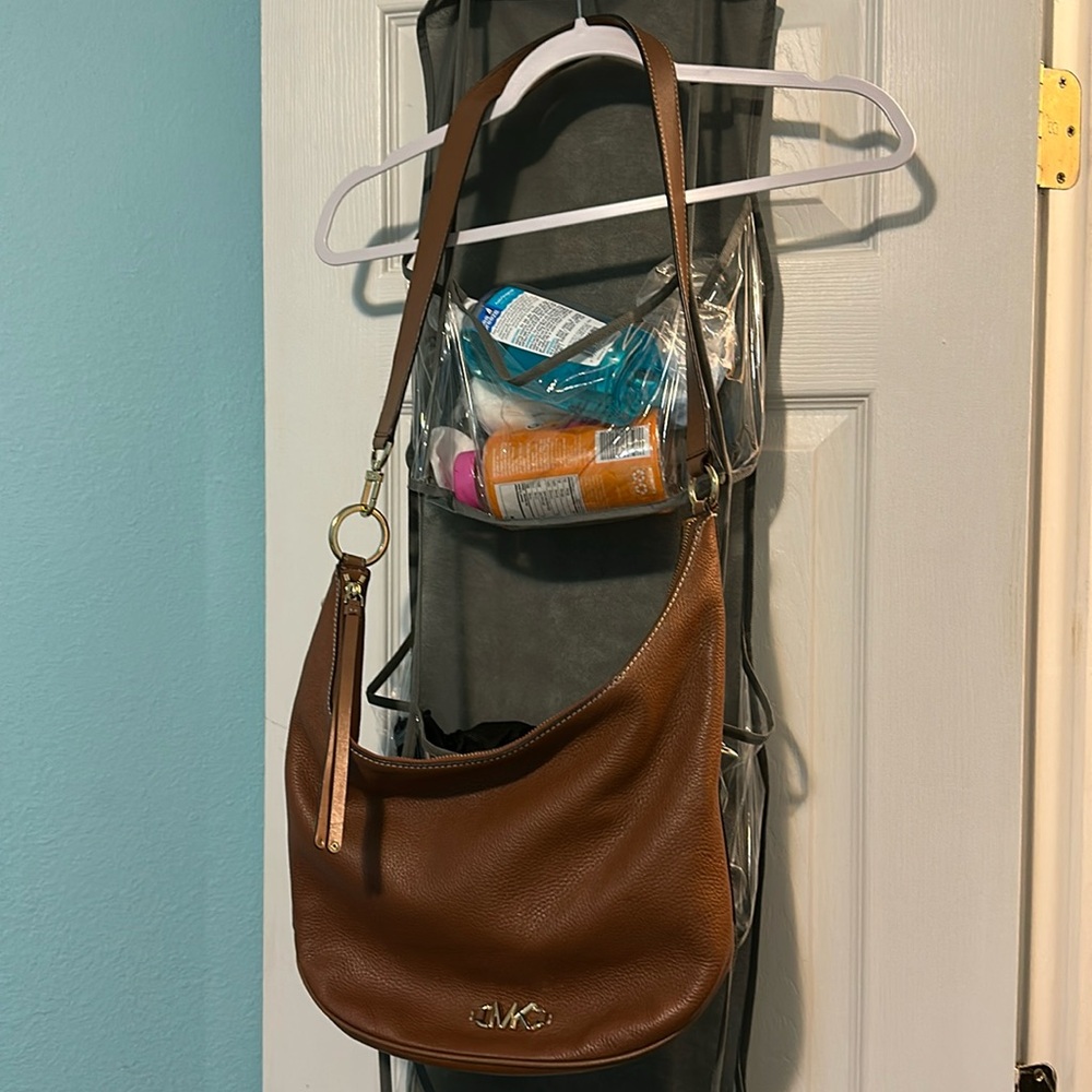 Large Pebbled Leather Shoulder Bag